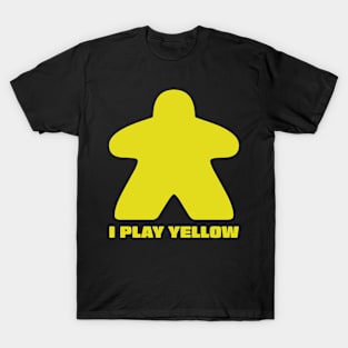 Meeple - I Play Yellow T-Shirt